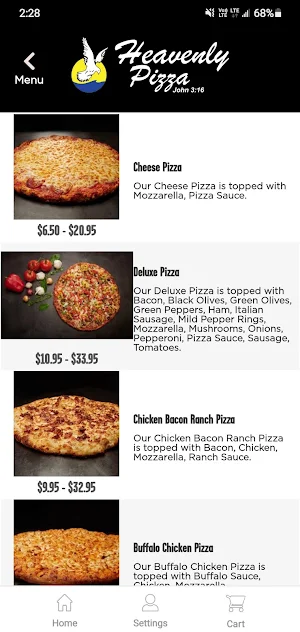Heavenly Pizza Screenshot 2