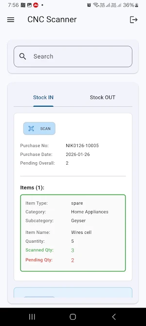 CNC Scanner Screenshot 2