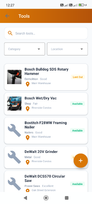 Tool Tracker - Lending Log Screenshot 1