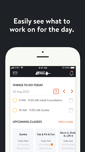 Legit Fit Mobile Screenshot 1