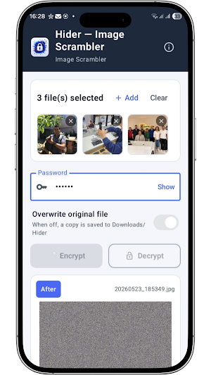 Hider — Image Scrambler Screenshot 3