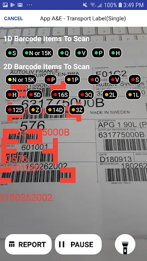 Autoliv LabelCheck Screenshot 1