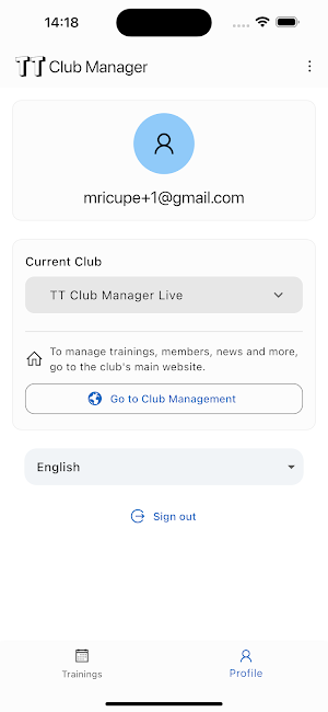 TT Club Manager Screenshot 2