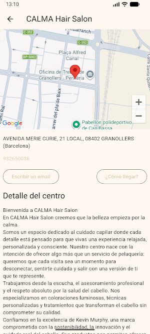 Calma Hair Salon Screenshot 1