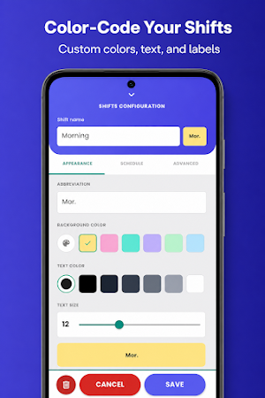 Work Shift Calendar Screenshot 3
