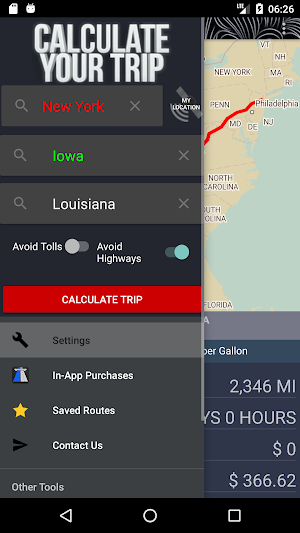 US Toll Gas Pro Calculator - Intl. Trip Calculator Screenshot 0