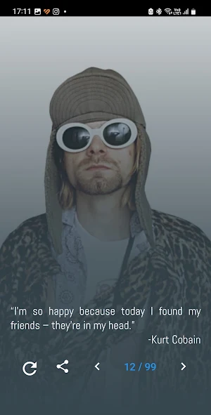 Kurt Cobain Quotes and Lyrics Screenshot 2