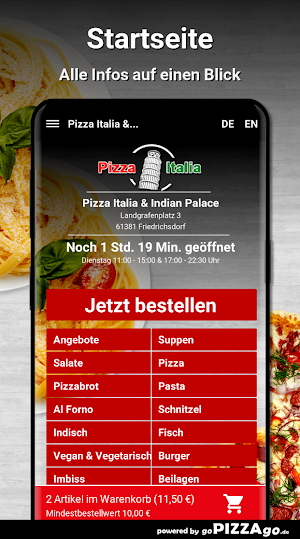 Pizza Italia - Indian Palace F Screenshot 1