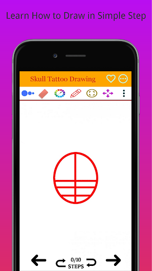 How to Draw Easy Skull Tattoo Screenshot 0