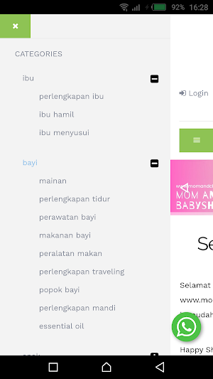 Mom and child baby shop Screenshot 1