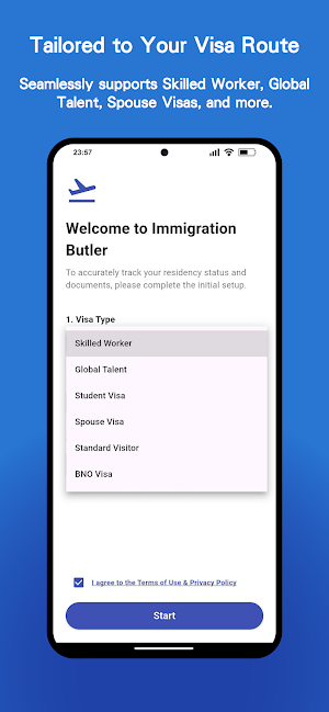 UK Visa Day Tracker Screenshot 0