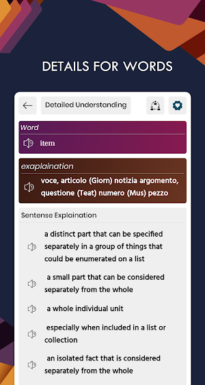 Italian English Translator - Free Dictionary Screenshot 2