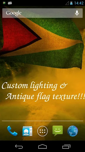 Guyana Flag Live Wallpaper Screenshot 3