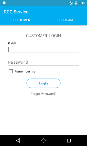 DCC Service Screenshot 1