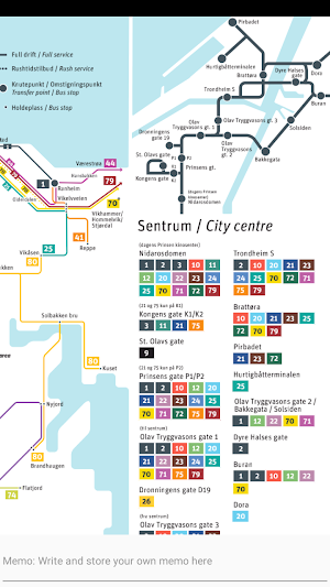 TRONDHEIM BUS TRAM BOAT MAP Screenshot 2