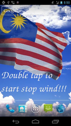 Malaysia Flag Live Wallpaper Screenshot 0