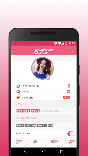 Switzerland Social ♥ Dating app & Meet Singles ♥ Screenshot 2