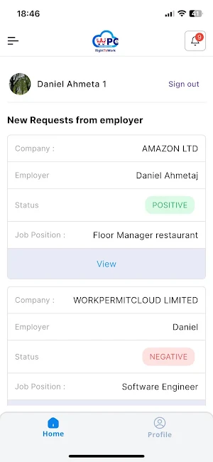 Right To Work Candidate Screenshot 0