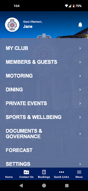 Royal Automobile Club Screenshot 1