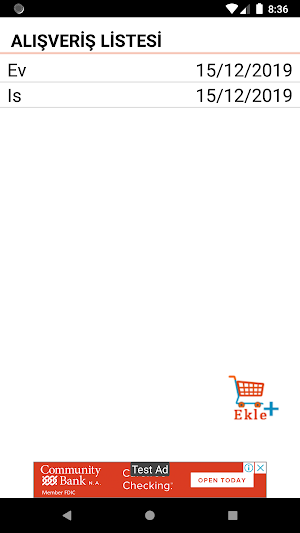 Alışveriş Listesi - Alınacaklar,Eksikler Screenshot 1