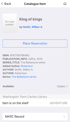 Sunderland Libraries Screenshot 3
