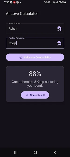 Love Calculator by Ronnaxa Screenshot 3