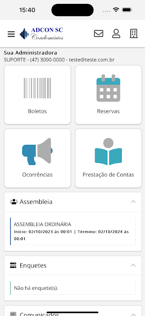 ADCON SC Condomínios Screenshot 2