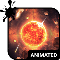 Fire Planet Animated Keyboard + Live Wallpaper