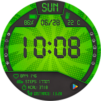Digital Toxic Watch Face