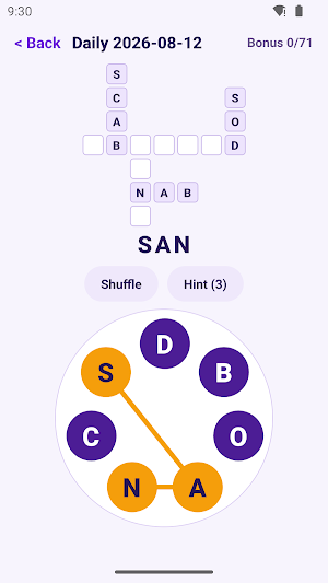 Word Wheel: Crossword Connect Screenshot 1