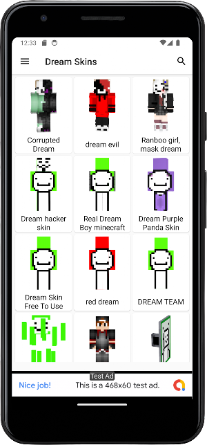 Dream Skins for Minecraft PE Screenshot 2