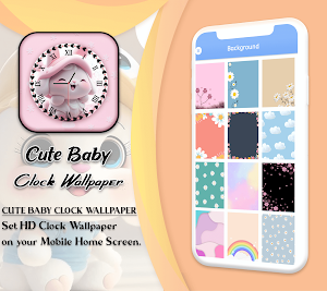 Cute Baby Clock Live Wallpaper Screenshot 3