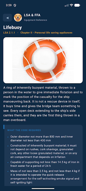 Marine Safety Appliances Screenshot 2