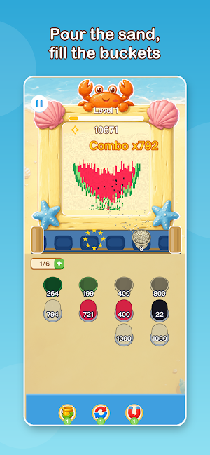 Bucket Bay: Sand Sort Puzzle Screenshot 1