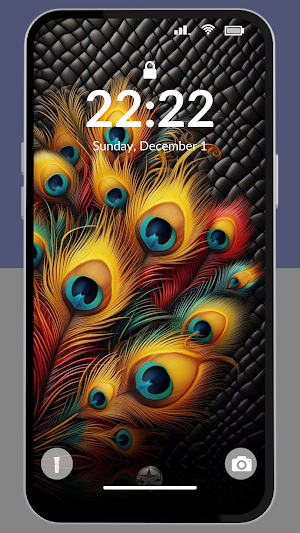 Peacock Feather Wallpaper 4K Screenshot 3