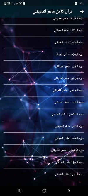 قرأن كامل ماهرالمعيقلي بدون نت Screenshot 2