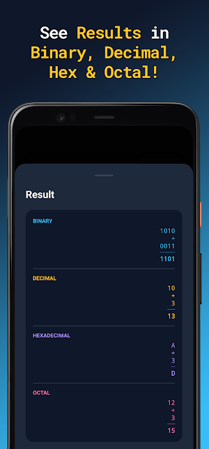Binary Calculator & Converter Screenshot 1