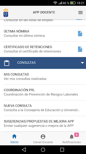 APP Docente Screenshot 3