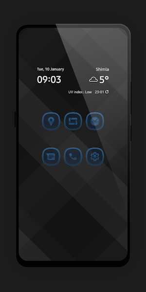 Matte Glass Blue Icon Pack Screenshot 0