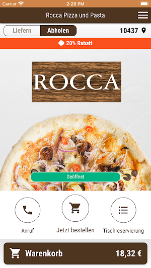 Rocca Pizza and Pasta Screenshot 0