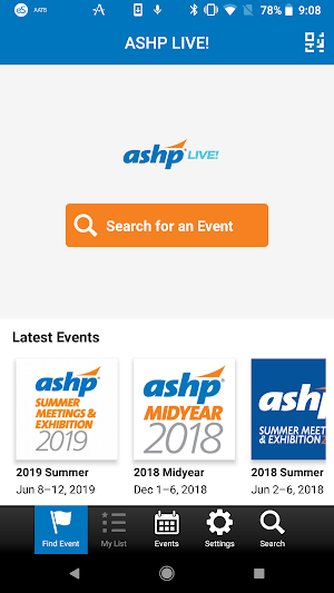 ASHP LIVE! Screenshot 0