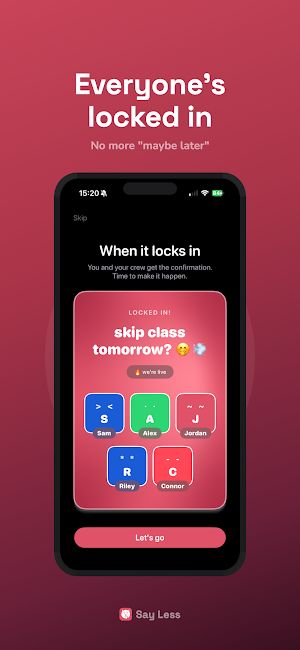 Say Less: Lock it in Screenshot 3