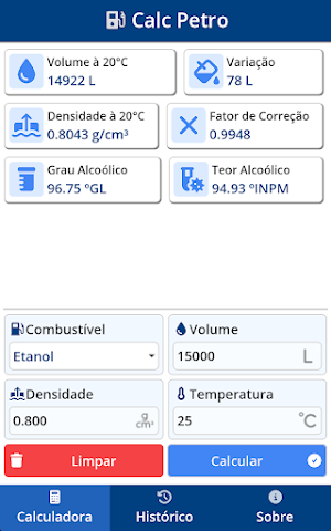 Calc Petro Screenshot 2