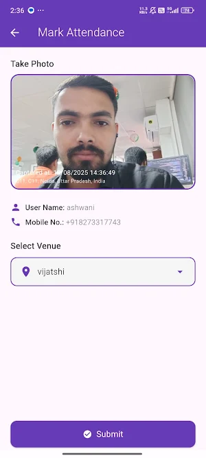 Attendance roll Screenshot 2