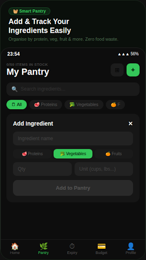 Pantry Pal - AI Recipes Screenshot 1