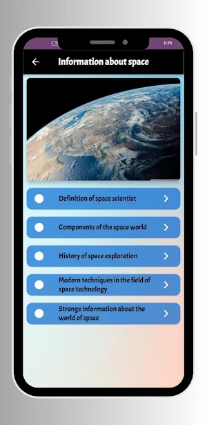 Information about space Screenshot 1