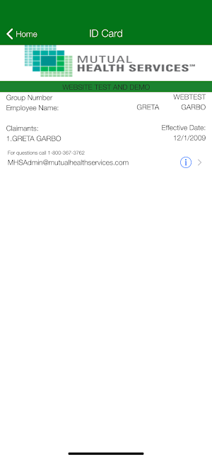 Mutual Health Services Mobile Screenshot 0