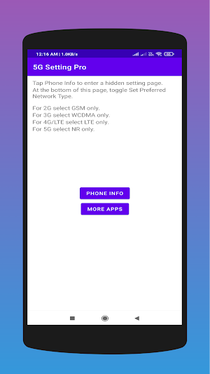 5G Setting Pro Screenshot 0