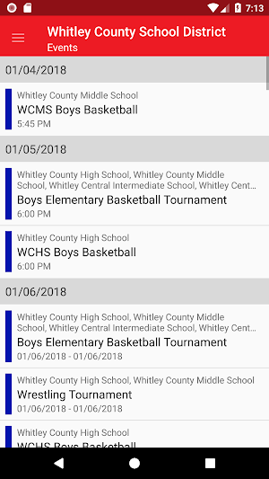Whitley County School District Screenshot 2