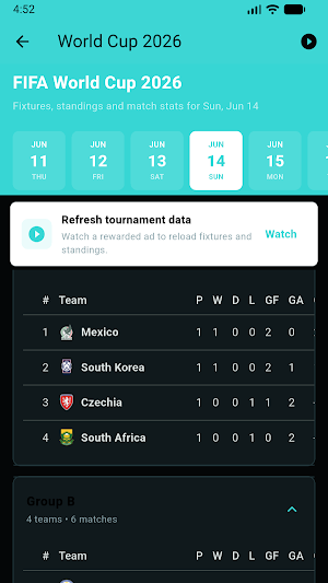 Nado TV - Live Soccer Scores Screenshot 3